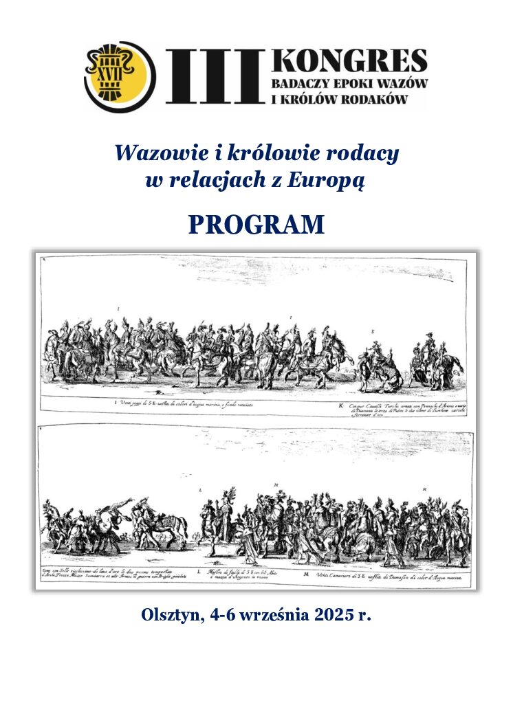 III Kongres Badaczy Epoki Wazo? w_Program_A5_projekt 6 stron